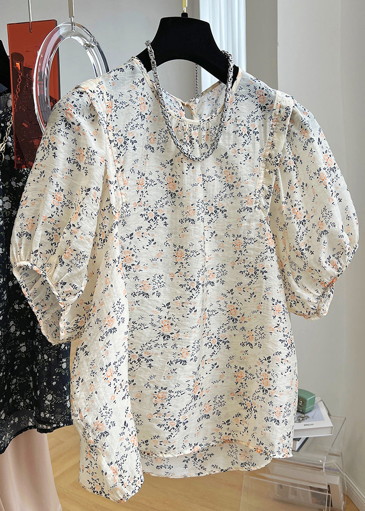 Print Cotton Black New Shirt Summer Button