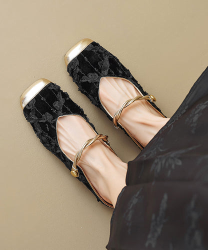 Ruffled New Apricot Style Cowhide Leather Chinese Fashion Print