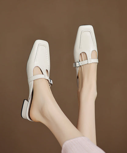 Chunky Sheepskin New Splicing Slide Comfy Sandals Blue