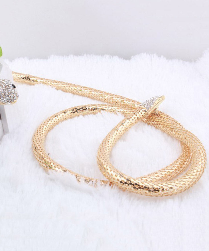 New Gold Copper Alloy Snake Shaped Necklace YA029