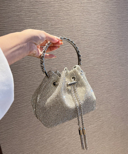 New Metal Glitter Bag Pouch Diamond Water Studded Handmade