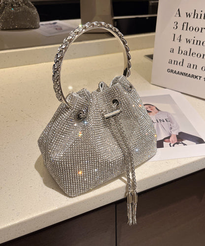 New Metal Glitter Bag Pouch Diamond Water Studded Handmade