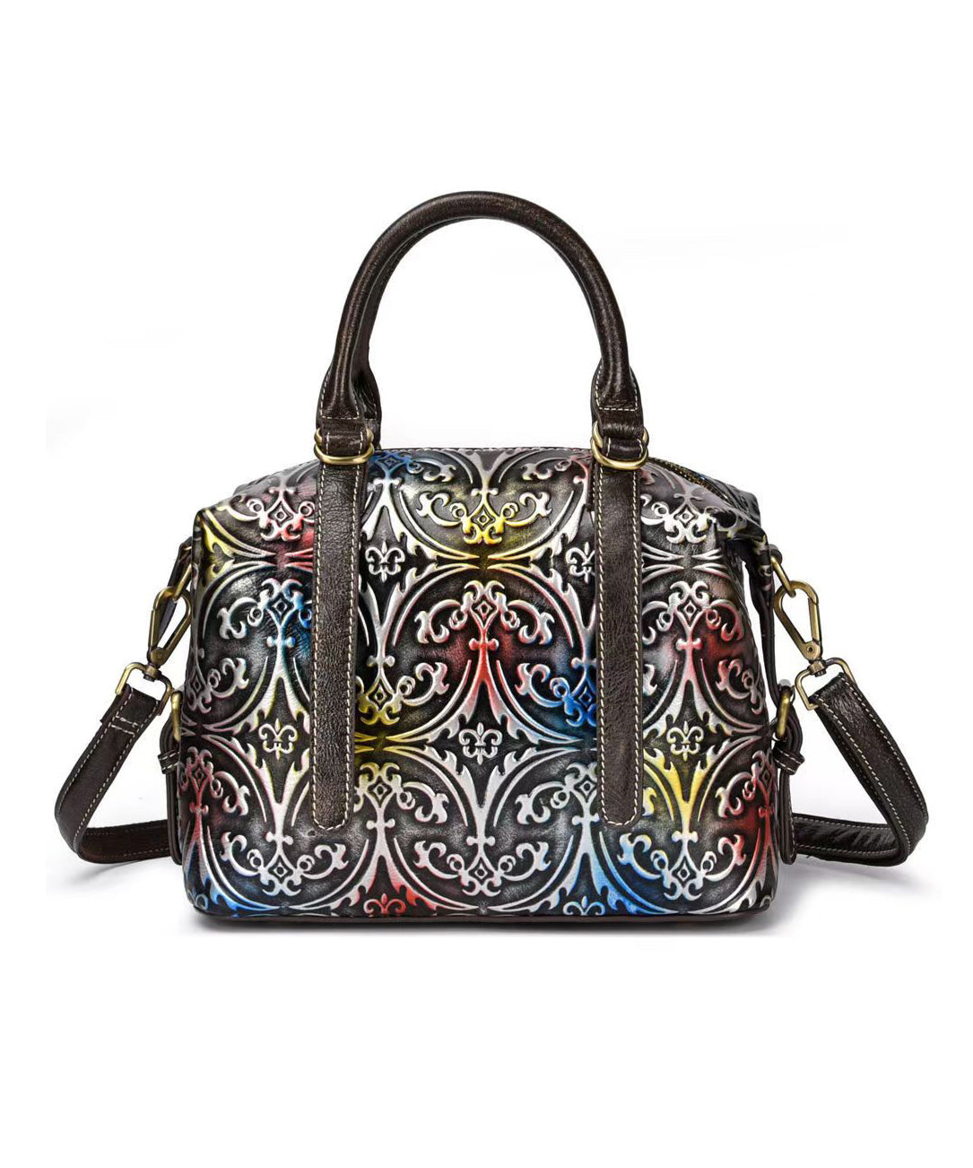 Embossed Vintage Silver Crossbody New Bag Handmade