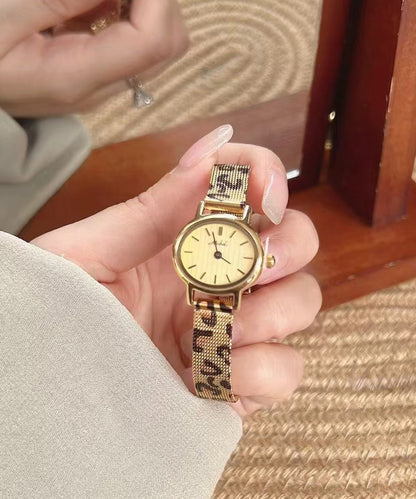 Movement Leopard Watches Stainless Steel Black New Quartz