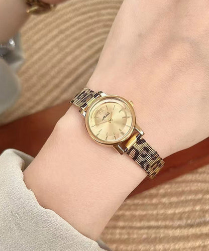 Movement Leopard Watches Stainless Steel Black New Quartz