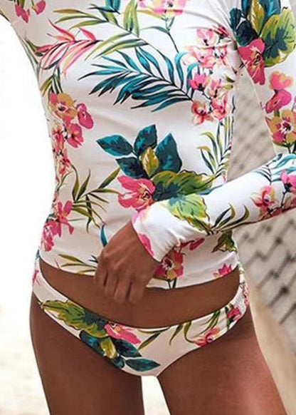 New Printed Long Sleeved Sexy Swimwear Sets For Women VC003