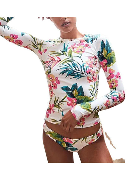 New Printed Long Sleeved Sexy Swimwear Sets For Women VC003