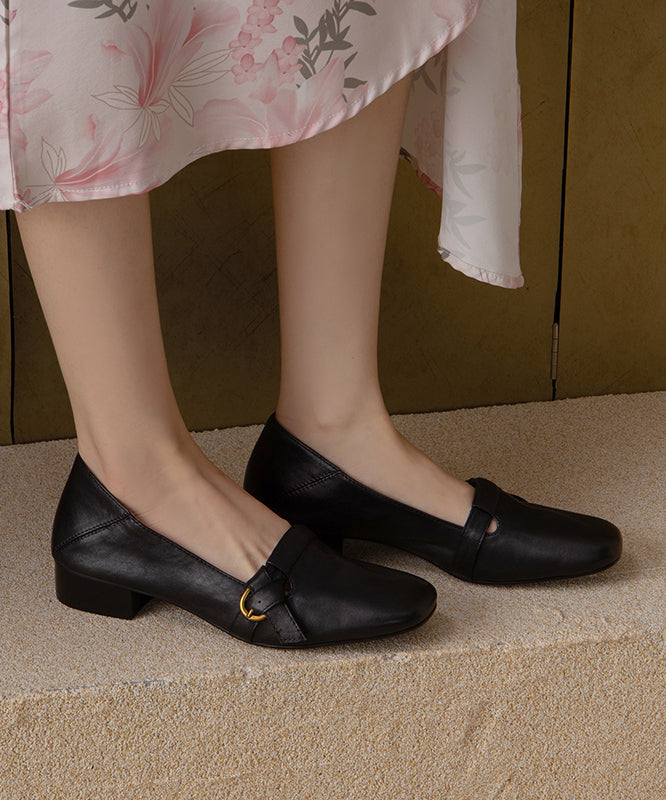 New Cowhide Leather Red Comfortable Splicing Flat Shoes