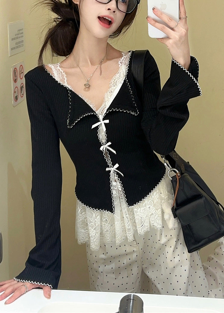 And Tank V Two Knit Pieces Set Neck Cardigans Lace White New