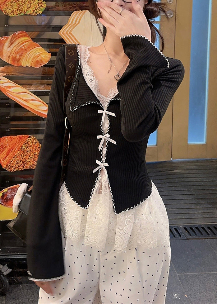 And Tank V Two Knit Pieces Set Neck Cardigans Lace White New