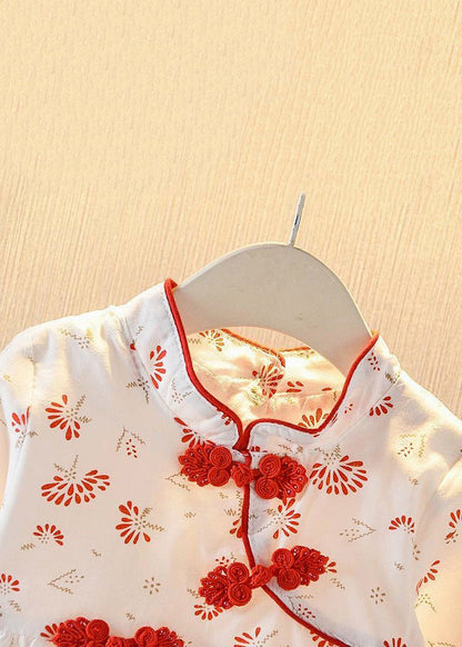 New Yellow Button Print Cotton Baby Girls Dresses Long Sleeve XZ072