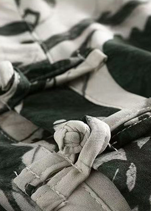 New Yellow Print Summer Mens Open Button T Side Silk Shirt Ice