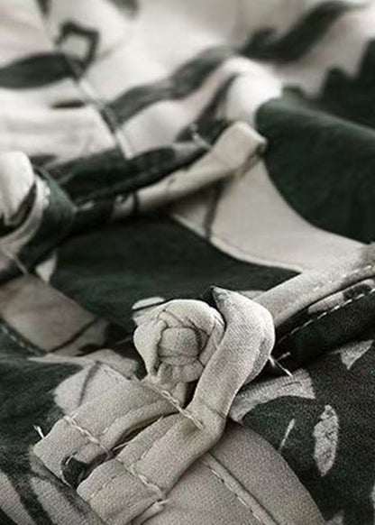 New Yellow Print Summer Mens Open Button T Side Silk Shirt Ice