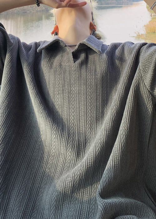 New Yellow Summer Polo Cotton Shirts Men Solid Oversized