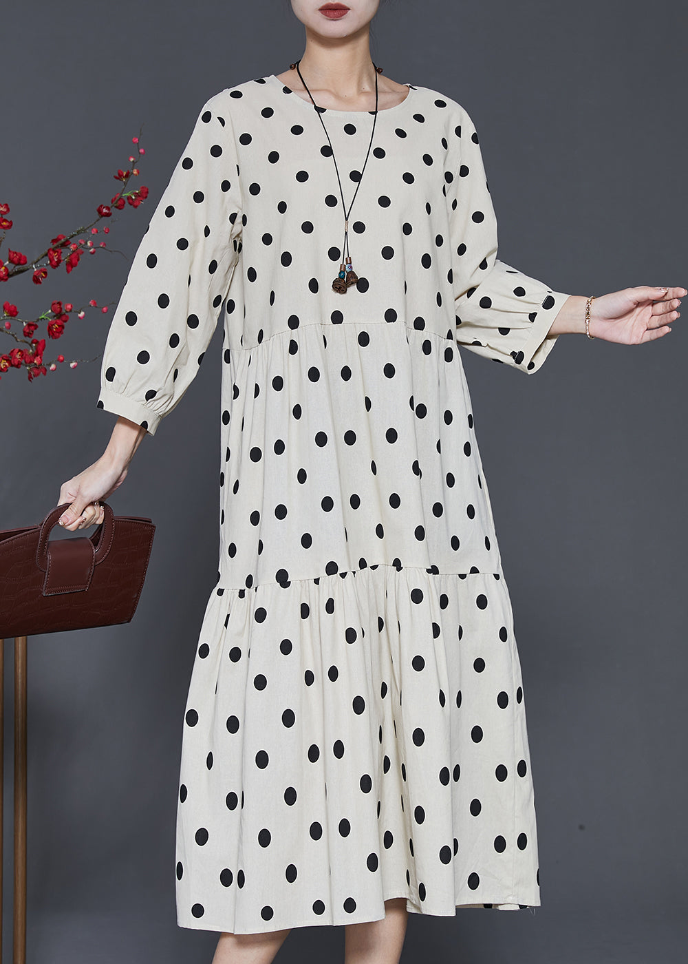 Organic White Oversized Patchwork Cotton Maxi Dresses Summer SD1071