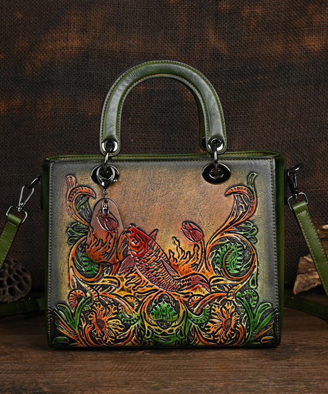 Original Chinese Style Handmade Embossed Tote Bandbag HJ1024