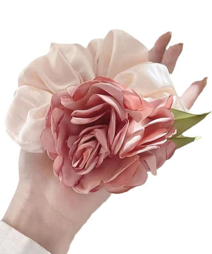 Rose Band Colorblock Design Silk Original Hair