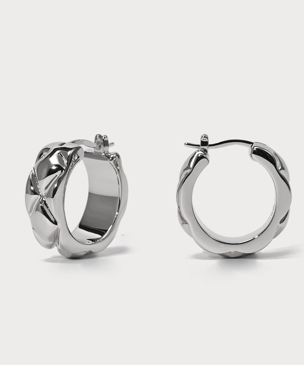 Original Design Gold Copper Overgild Hoop Earrings TX005