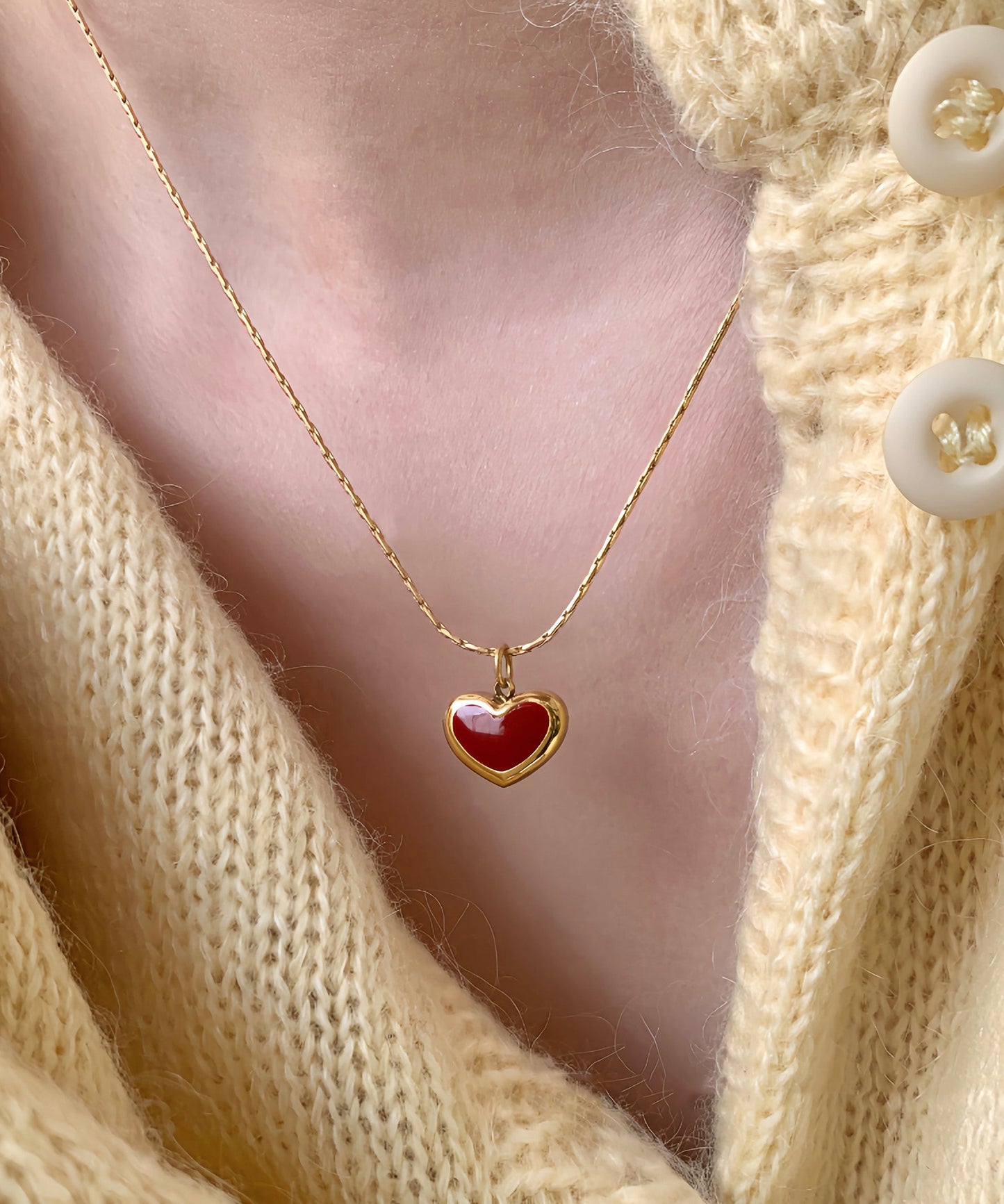 Pendant Stainless Design Glaze Love Steel Drip Original Gold