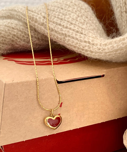 Pendant Stainless Design Glaze Love Steel Drip Original Gold