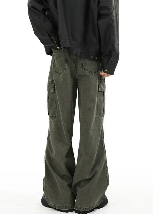 High Pockets Original Spring Green Design Denim Waist Men Pants