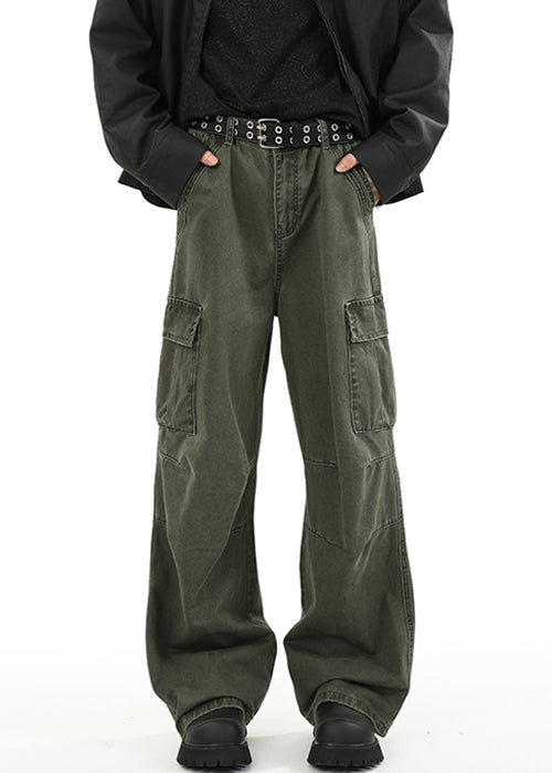 High Pockets Original Spring Green Design Denim Waist Men Pants