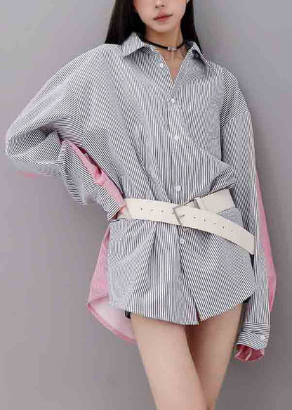 On Wear Both Striped Design Patchwork Cotton Original Sides