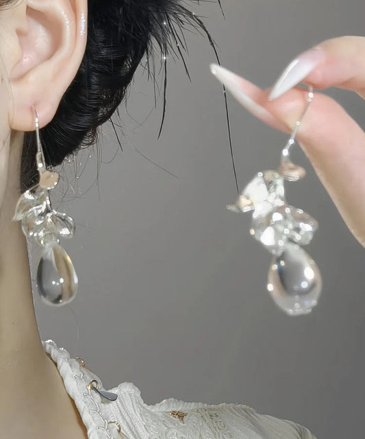 Design Glass Drop Water Silk Original Earrings Alloy