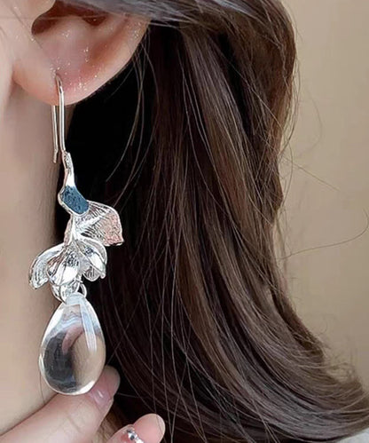Design Glass Drop Water Silk Original Earrings Alloy