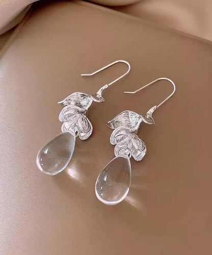 Design Glass Drop Water Silk Original Earrings Alloy