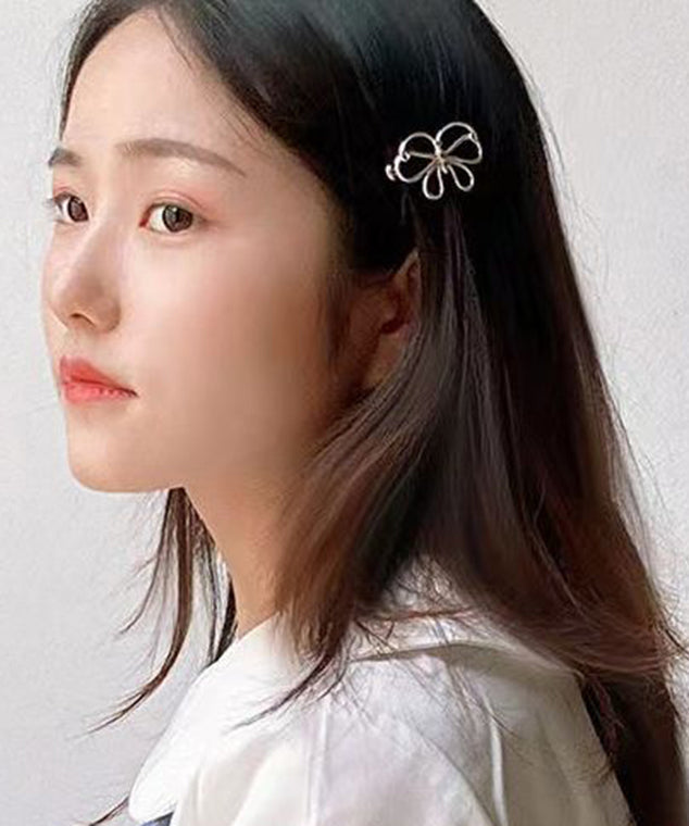 Original Design Silk Sterling Silver Bow Hairpin TS022