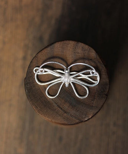 Original Design Silk Sterling Silver Bow Hairpin TS022