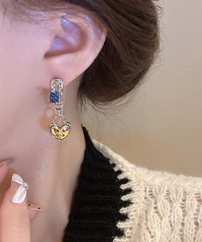 Love Earrings Original Yellow Design Alloy Drop