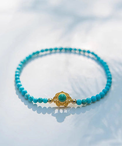 Original Green Turquoise Beading Bracelet KX1026