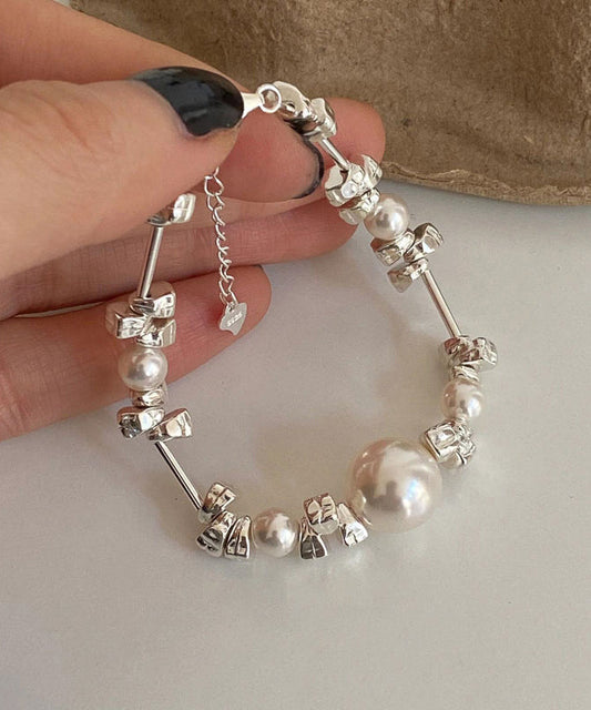Pearl Original Silk Broken 925 Bracelet Silver Chain