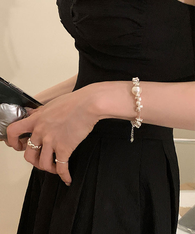 Pearl Original Silk Broken 925 Bracelet Silver Chain