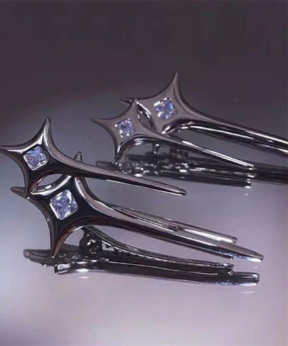 Zircon Star Hairpin Silk Alloy Metal Original