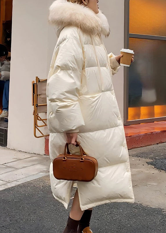 Plus Size Army Green Raccoon Hair Button Collar Long Parkaer Winter RD20