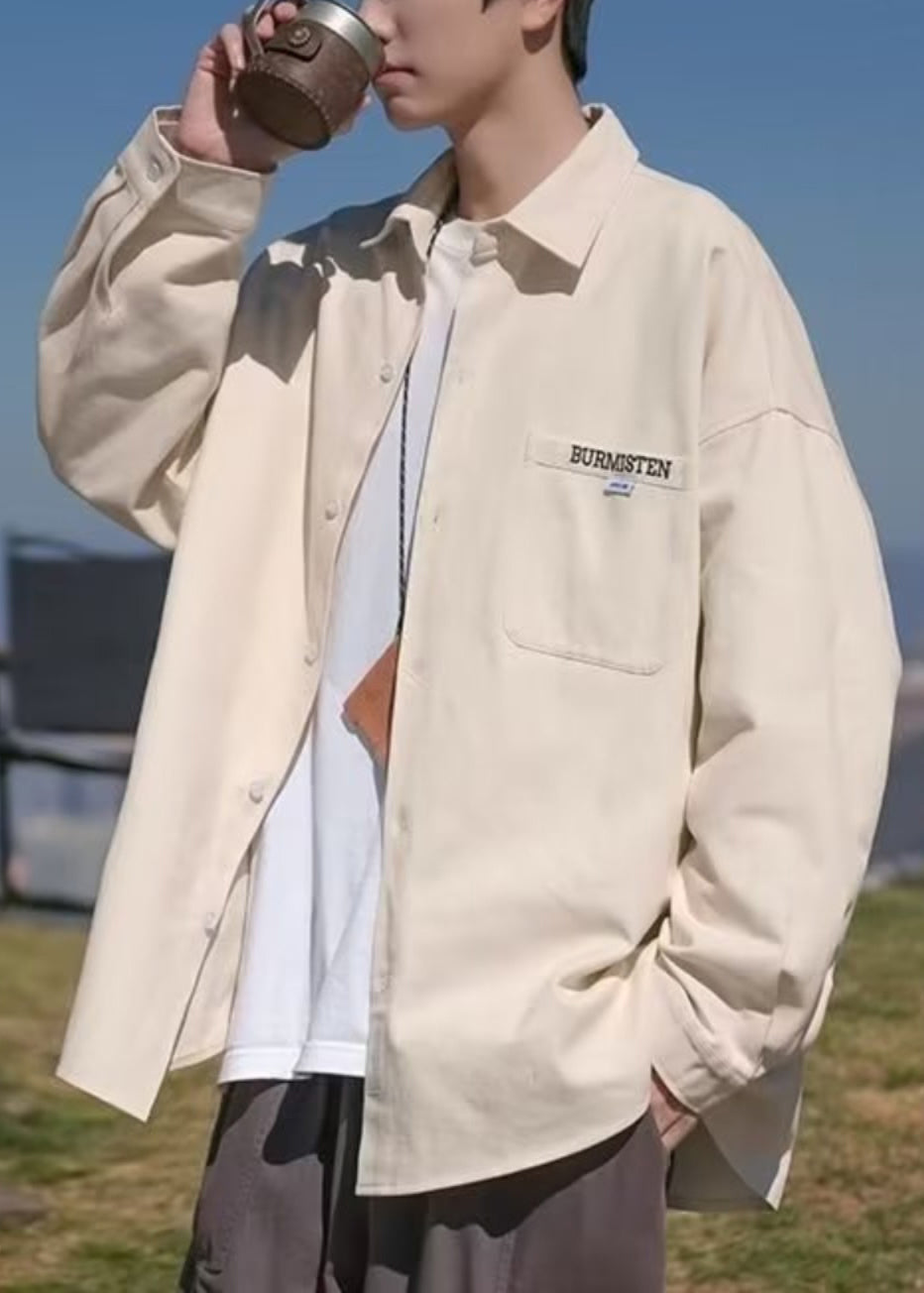 Thin Pockets Coats Cotton Plus Size Collar Pan Black Peter Mens