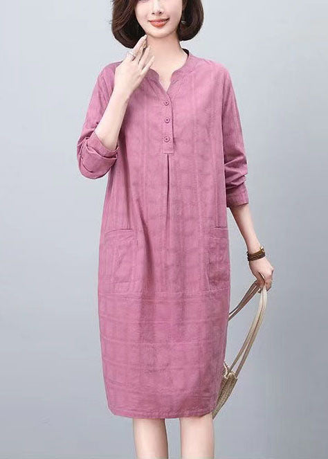 Purple Jacquard Cotton Dresses Day Size Spring Plus