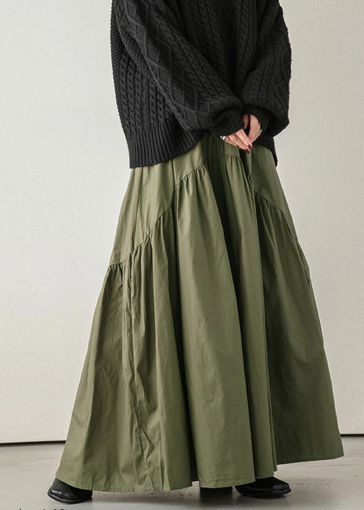 White Patchwork Hem Cotton Size Summer Exra Plus Large Skirt