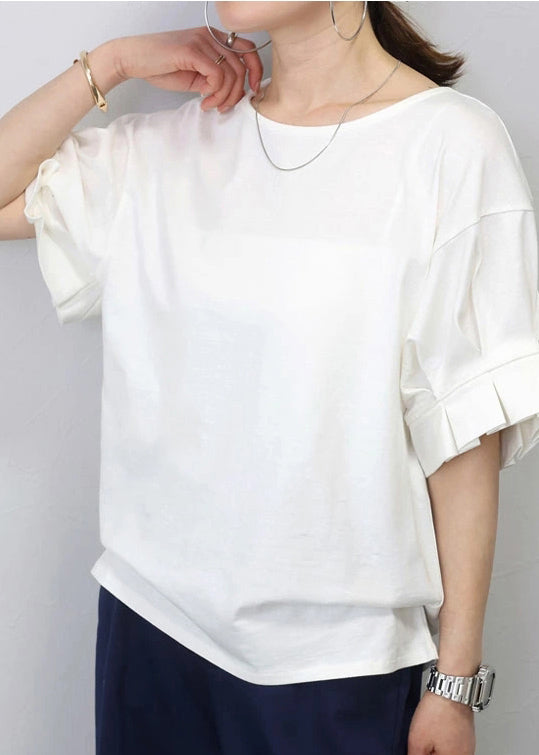 Size Oversized Tanks Cotton White Plus Summer