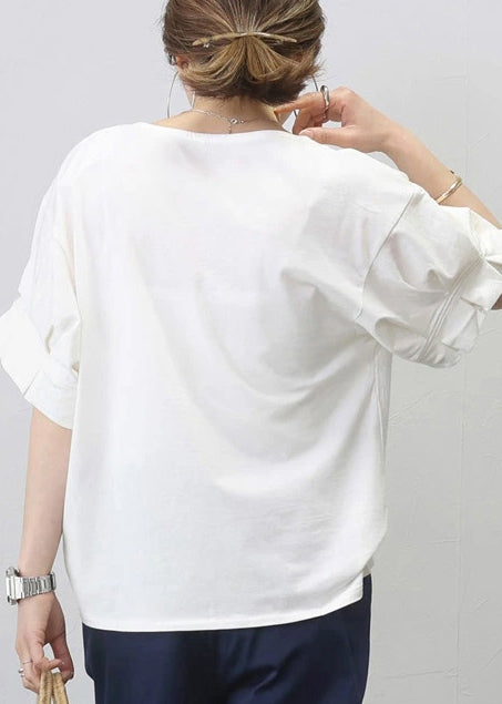 Size Oversized Tanks Cotton White Plus Summer