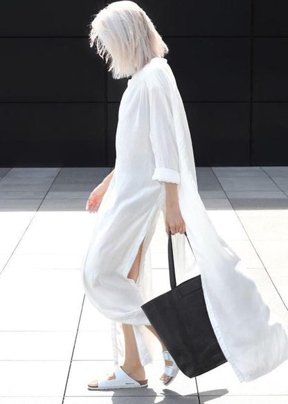 Shirts 50+ Plus Cotton Size Oversized White Long Open UPF Side