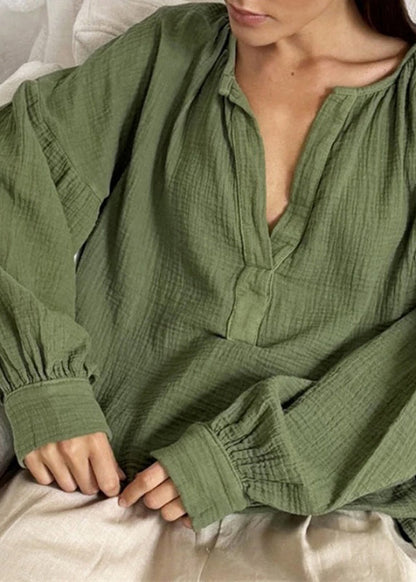 T Plus Neck Size V White Cotton Fall Patchwork Shirts