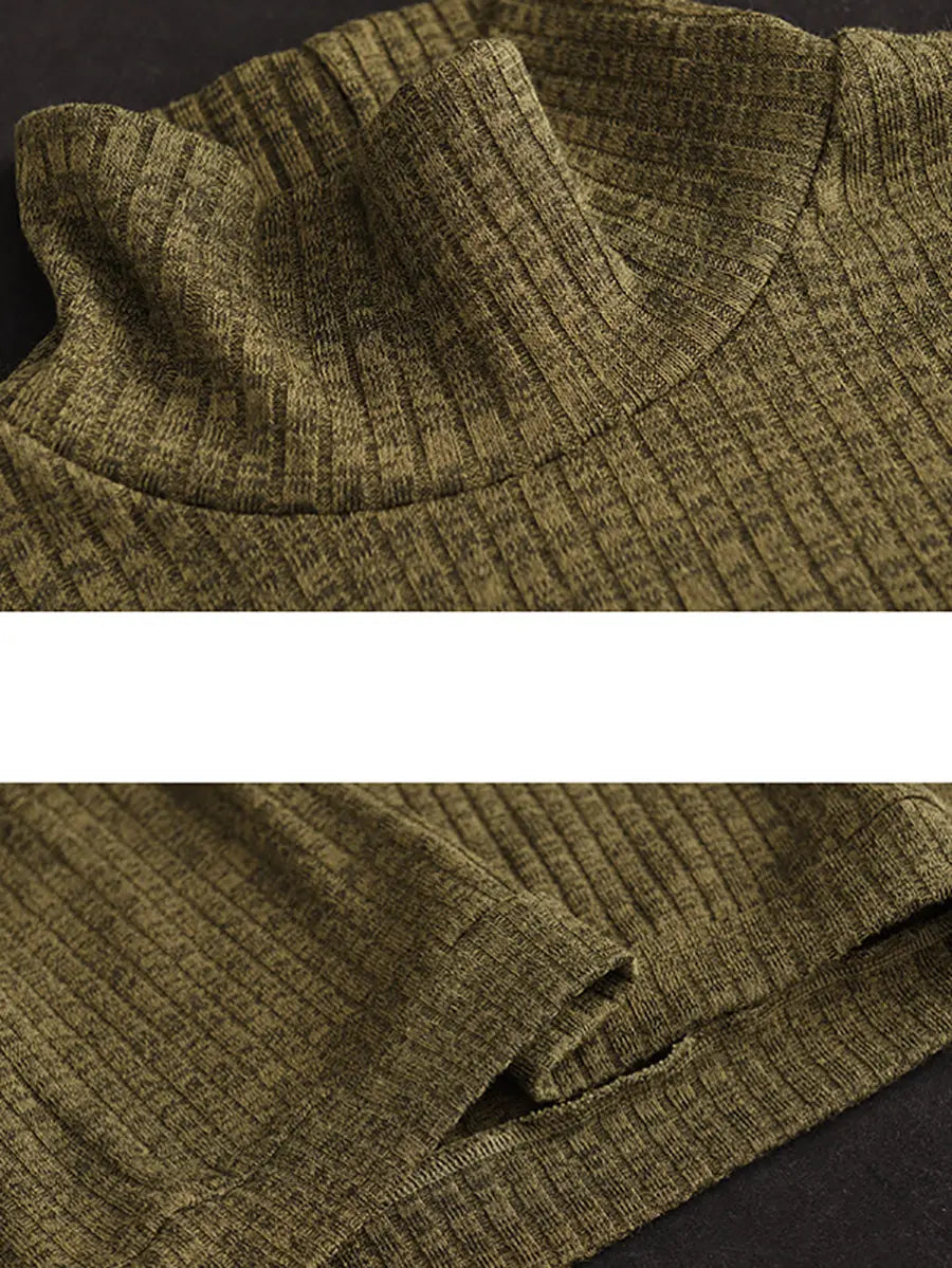 Plus Size Women Vintage Wool Solid Knitted Sweatshirt Ada Fashion