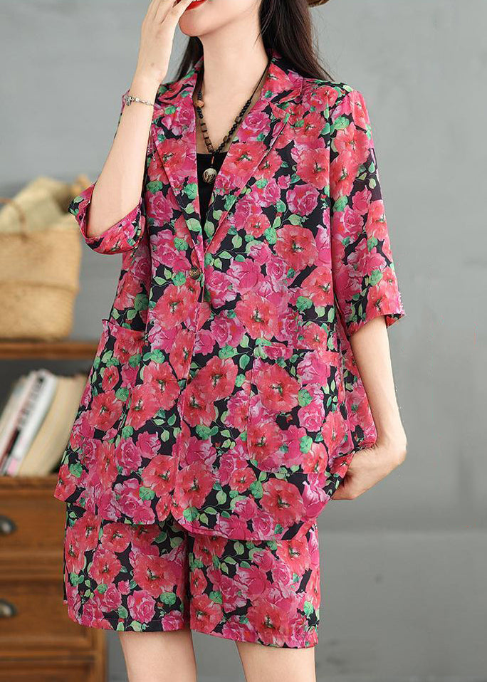 Spring Waist Cotton Pan Red Set Two Elastic Piece Peter Collar