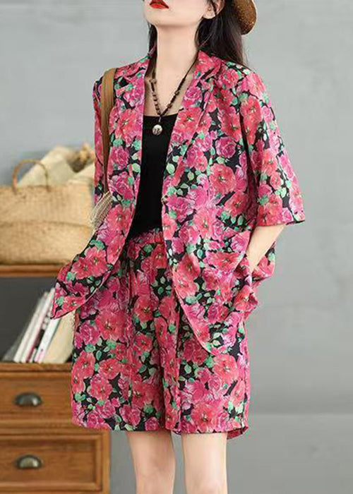 Spring Waist Cotton Pan Red Set Two Elastic Piece Peter Collar