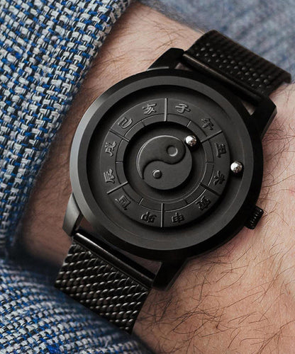 Stainless Eight-Diagram-Shaped Retro Steel Black Appetizer