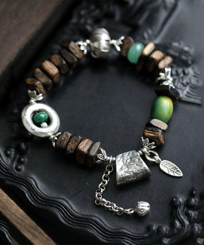 Silver Sterling Bracelet Charm Retro Eaglewood